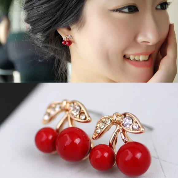 Cherry Earrings - Picture 3 of 3